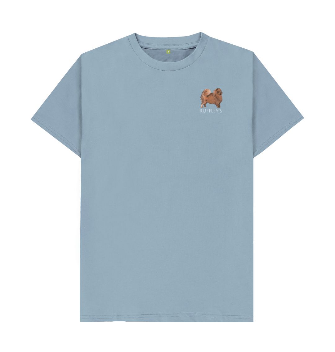 Stone Blue Pomeranian - Mens T-Shirt
