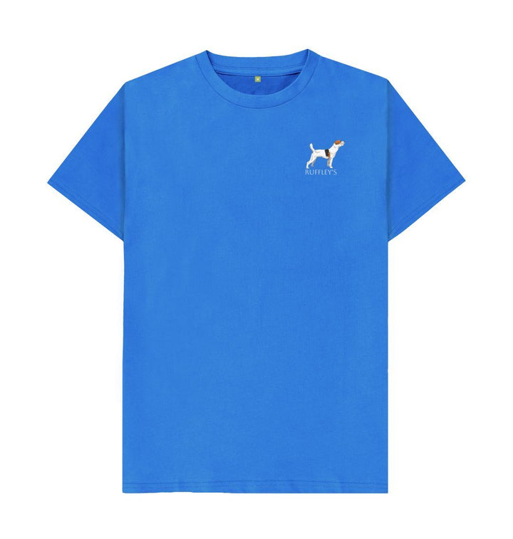 Bright Blue Parson Russell Terrier - Mens T-Shirt