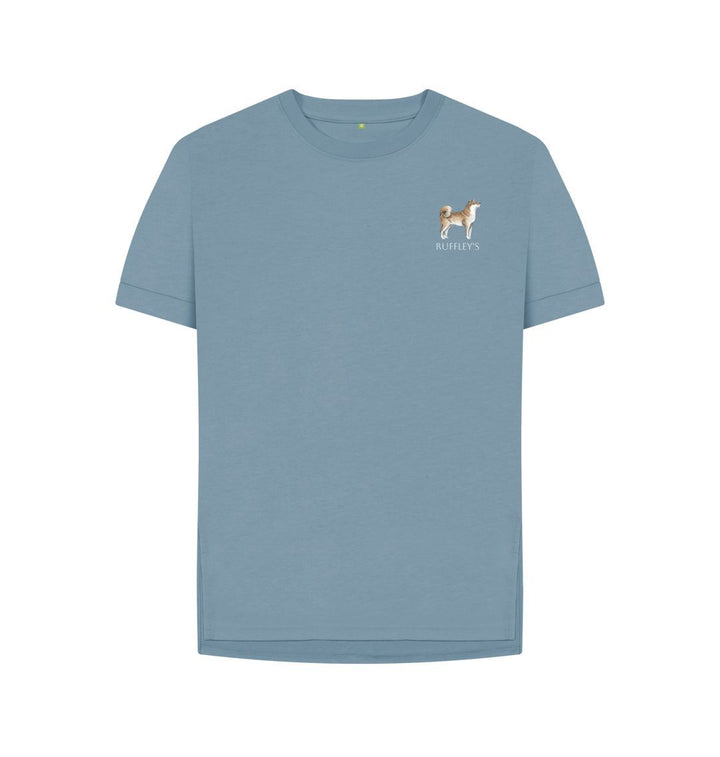 Stone Blue Shiba Inu - Relaxed Fit T-Shirt