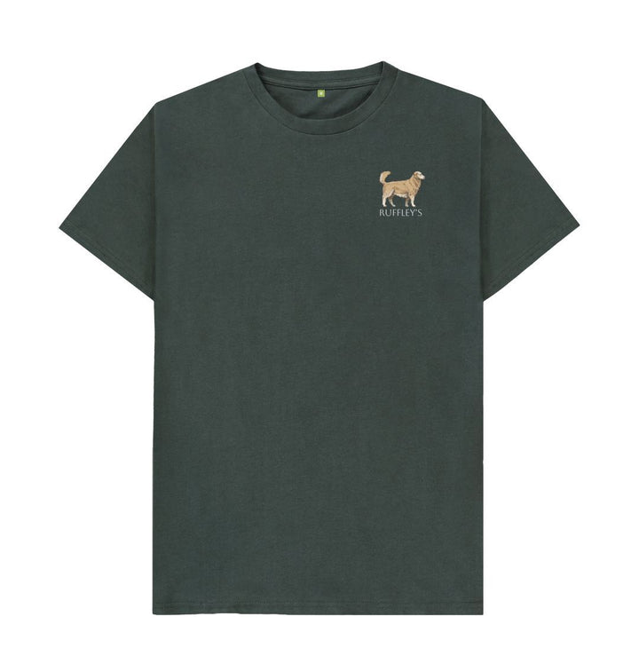 Dark Grey Golden Retriever - Mens T-Shirt