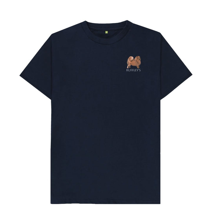 Navy Blue Pomeranian - Mens T-Shirt