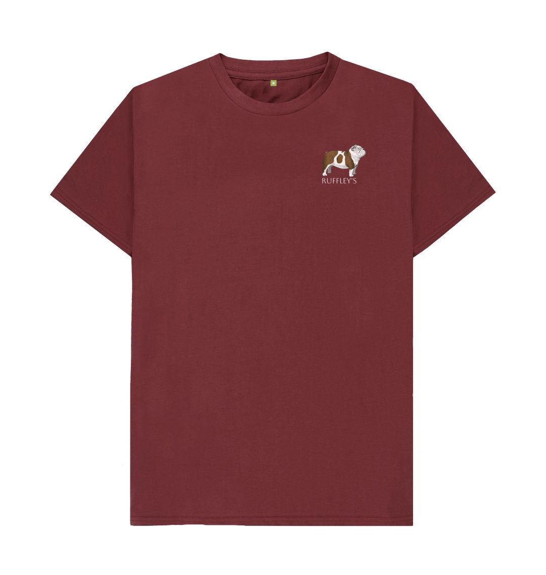 Red Wine English Bulldog - Mens T-Shirt