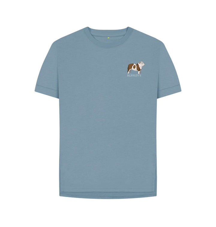 Stone Blue English Bulldog - Relaxed Fit T-Shirt