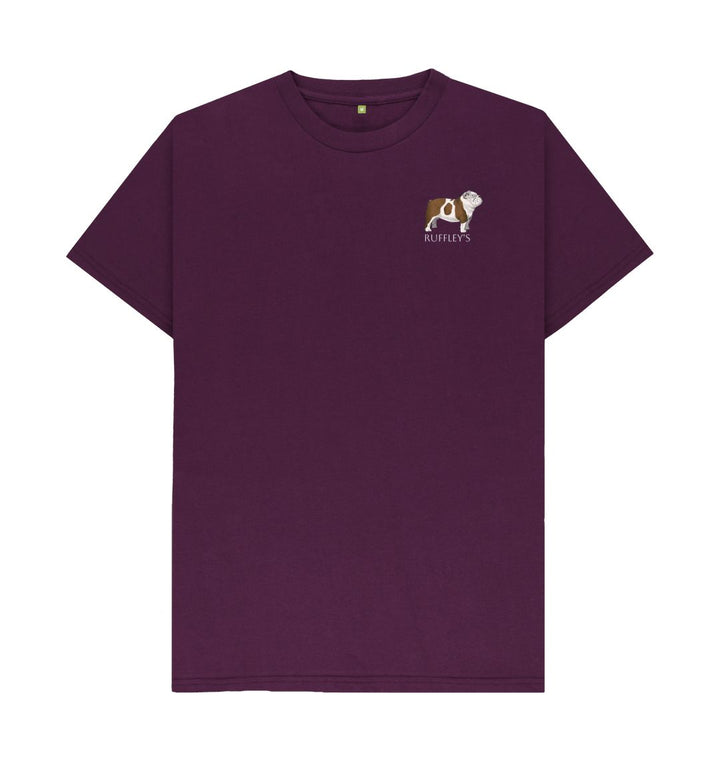 Purple English Bulldog - Mens T-Shirt