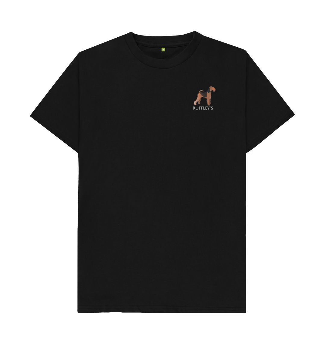 Black Airedale Terrier - Mens T-Shirt