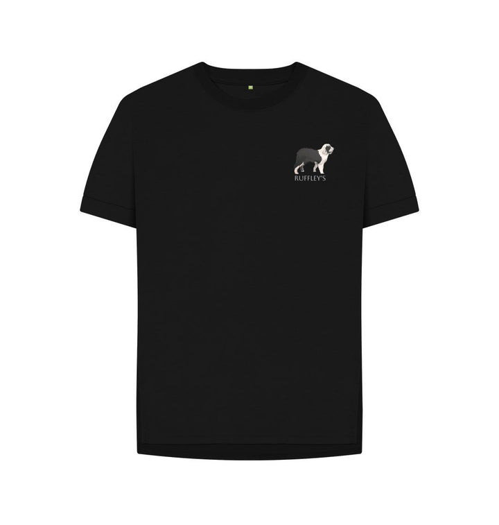 Black Old English Sheep Dog - Relaxed Fit T-Shirt