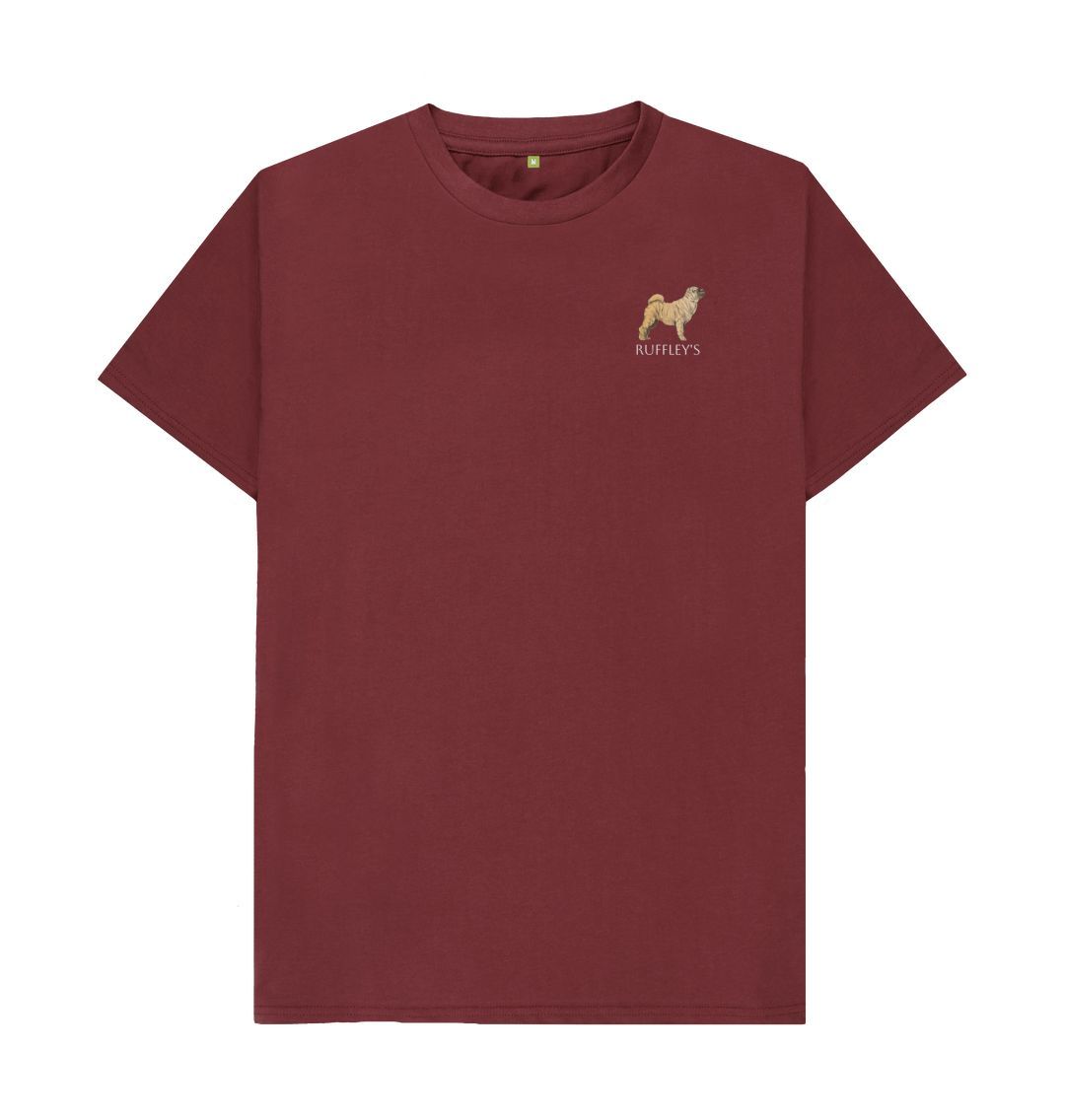 Red Wine Shar Pei - Mens T-Shirt