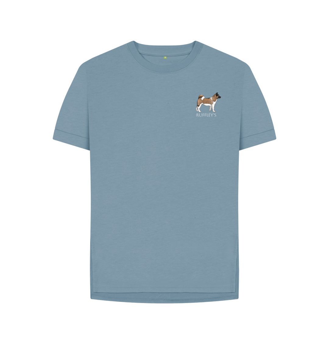 Stone Blue Akita - Relaxed Fit T-Shirt