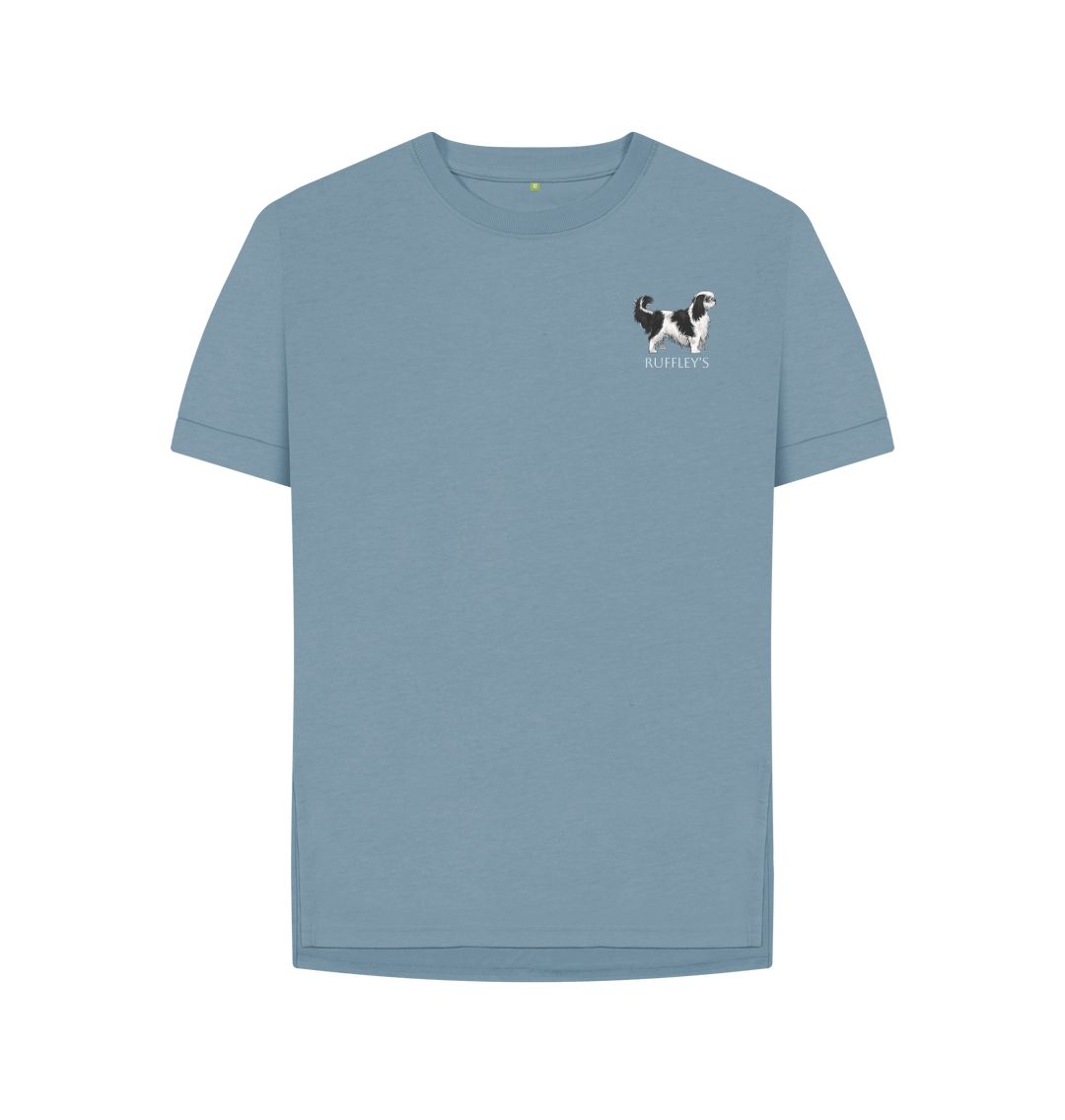 Stone Blue King Charles Spaniel - Relaxed Fit T-Shirt
