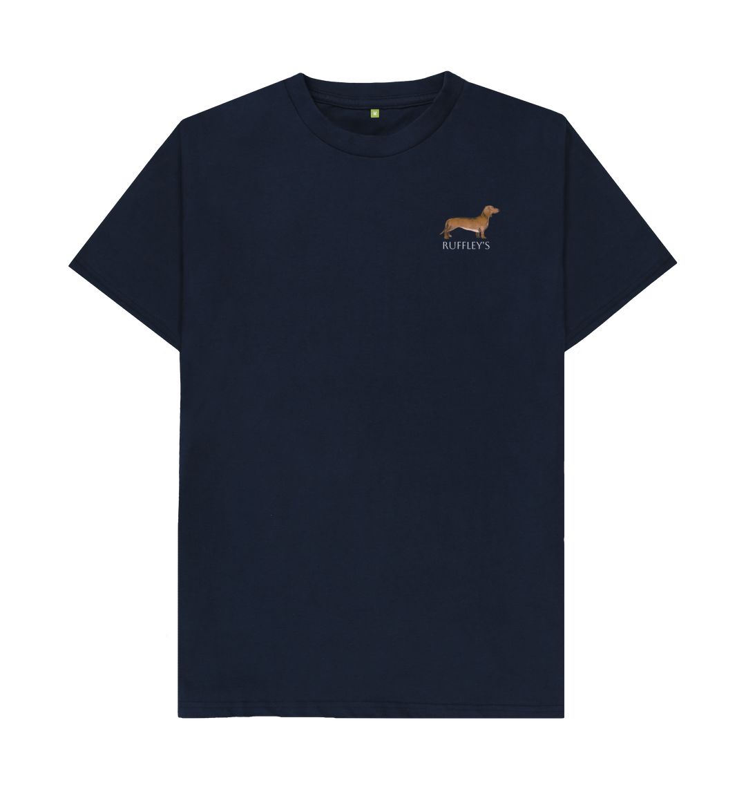 Navy Blue Dachshund - Mens T-Shirt