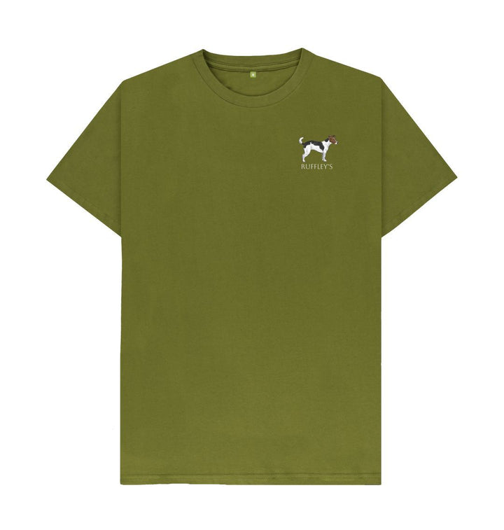 Moss Green Jack Russell - Mens T-Shirt