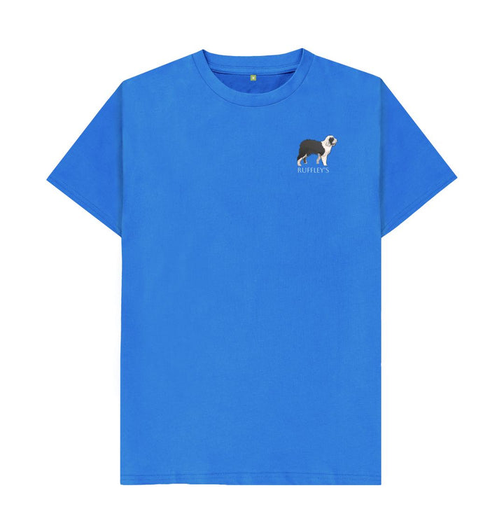 Bright Blue Old English Sheep Dog - Mens T-Shirt