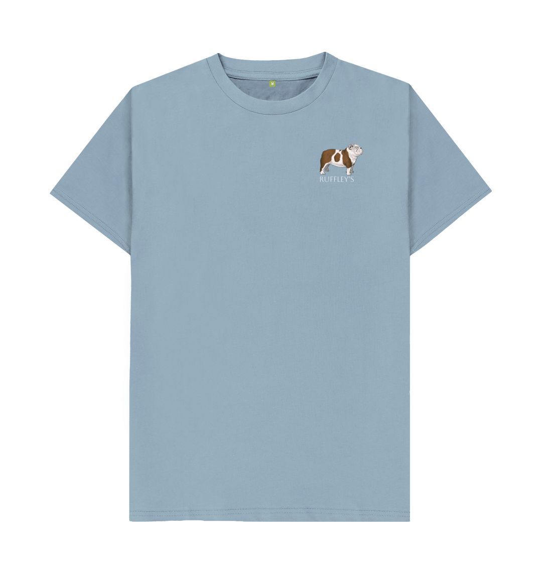 Stone Blue English Bulldog - Mens T-Shirt