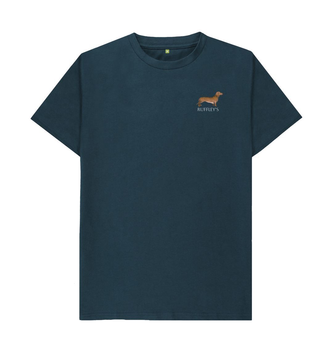 Denim Blue Dachshund - Mens T-Shirt