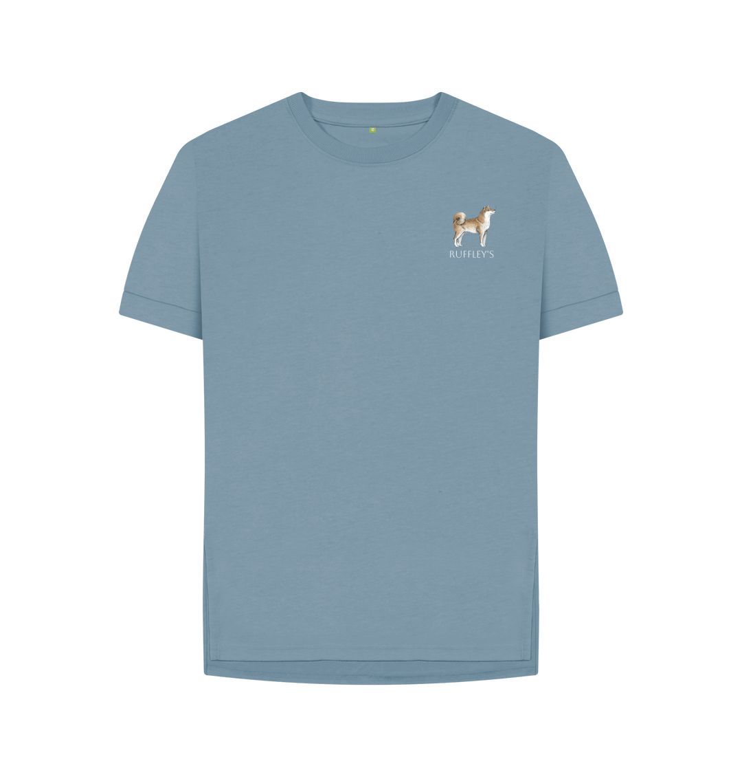 Stone Blue Shiba Inu - Relaxed Fit T-Shirt