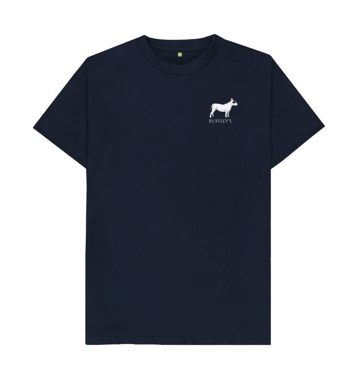Navy Blue Bull Terrier - Mens T-Shirt