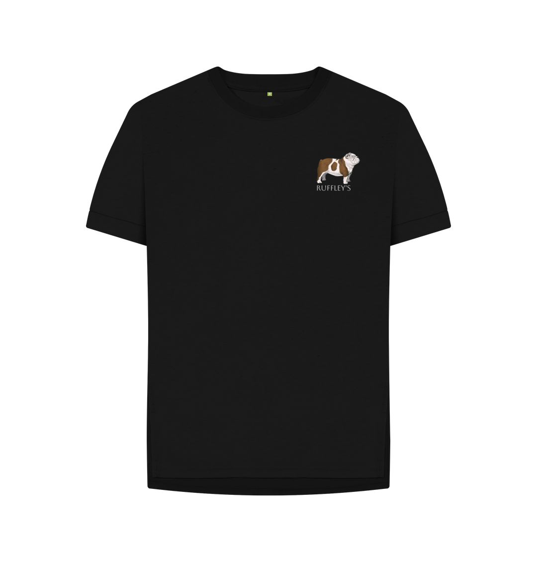 Black English Bulldog - Relaxed Fit T-Shirt