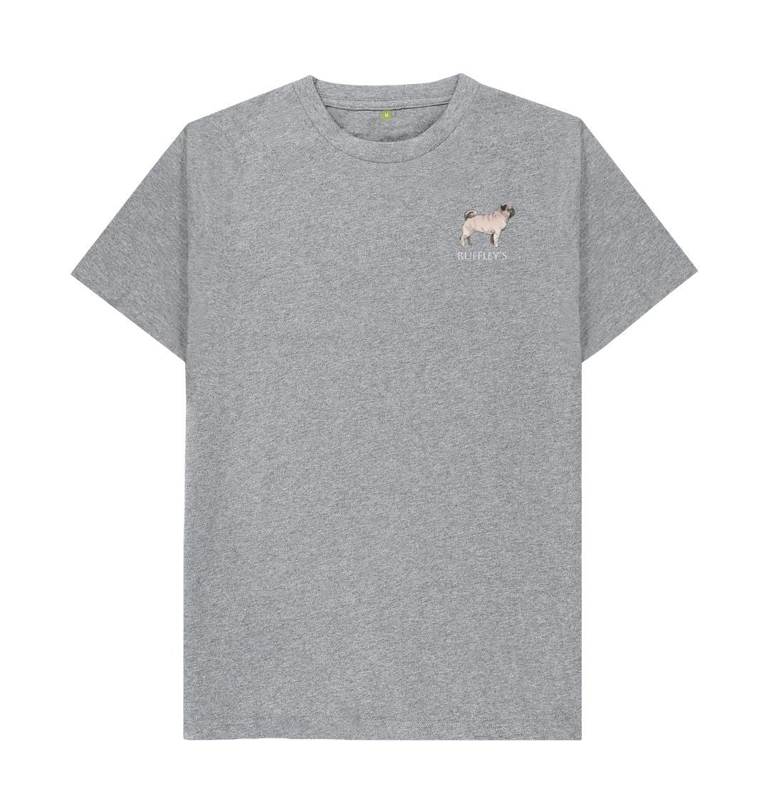 Athletic Grey Pug - Mens T-Shirt