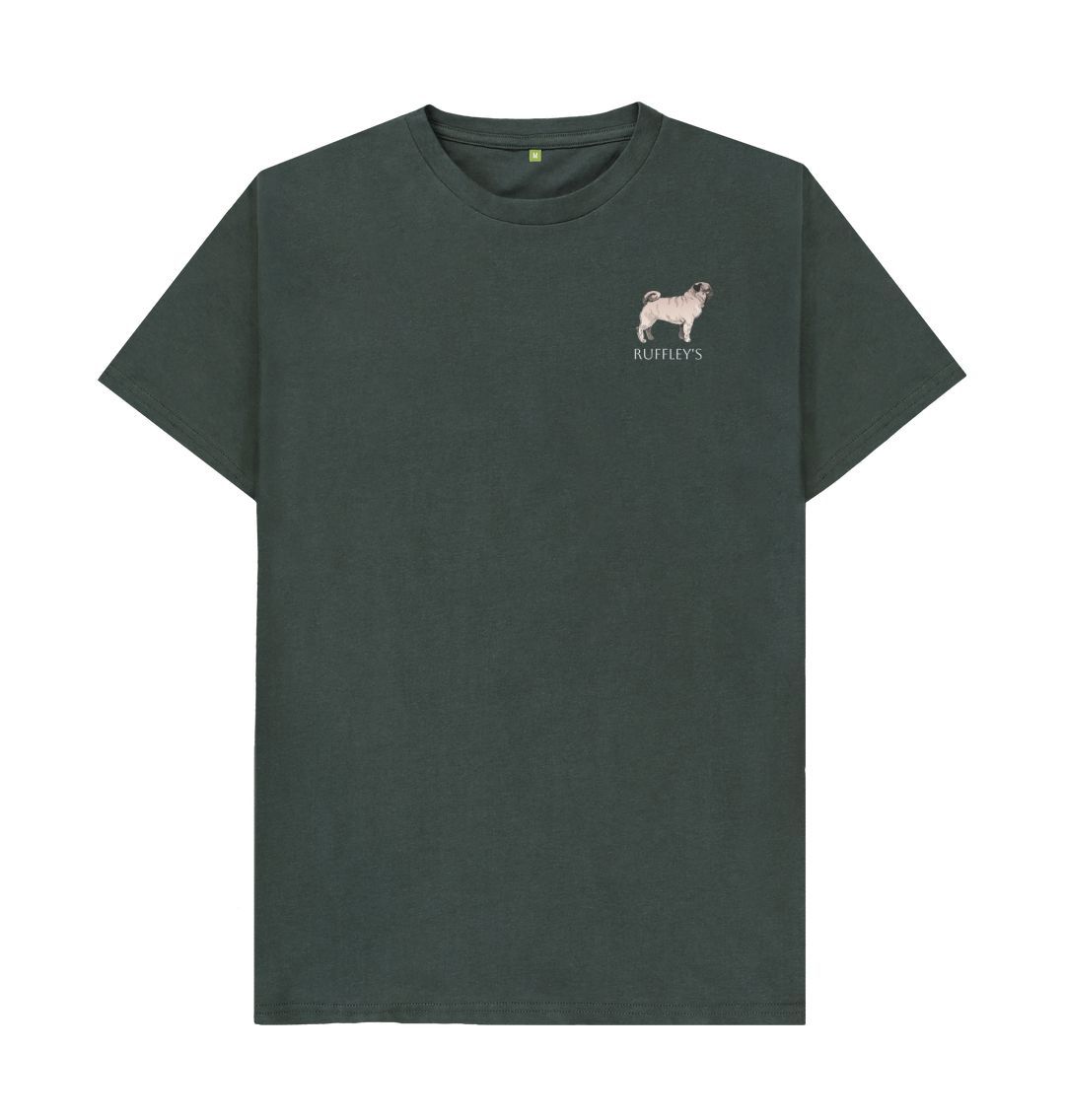 Dark Grey Pug - Mens T-Shirt