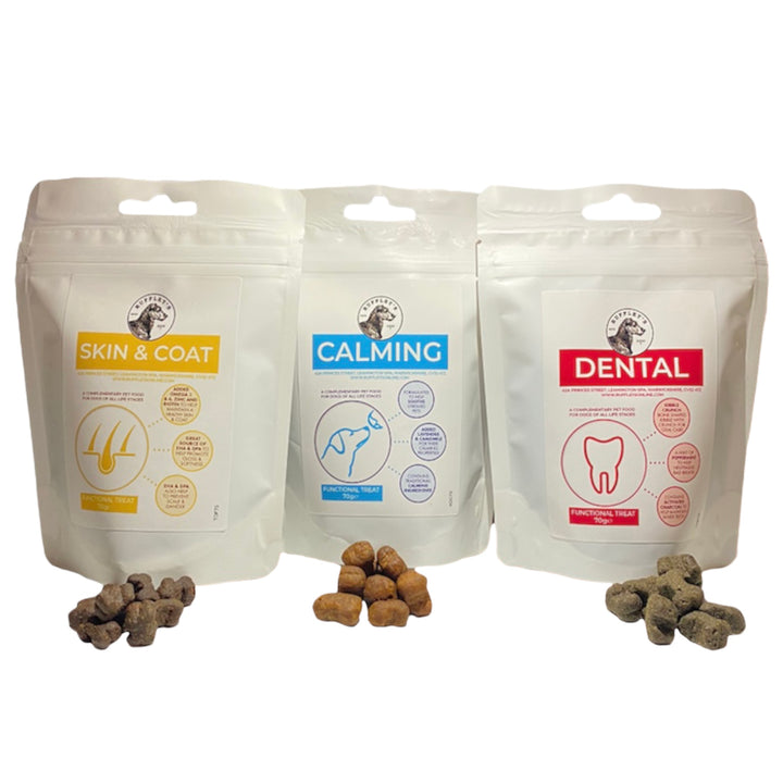 Dental Calming Skin and Coat Treats for dogs
