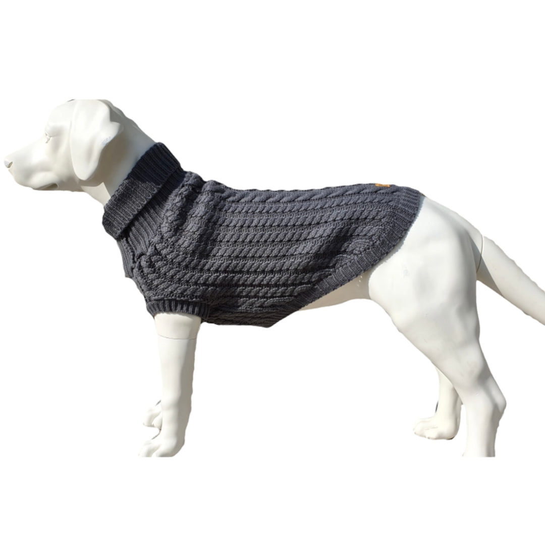 Seasonal Dog Products - Cable Knit Rollneck Jumper
