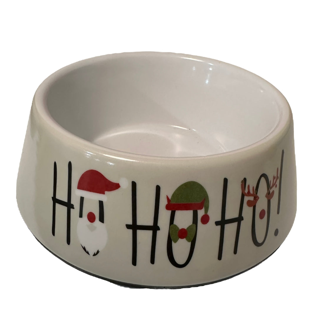 Ho Ho Ho Christmas Dog Bowl