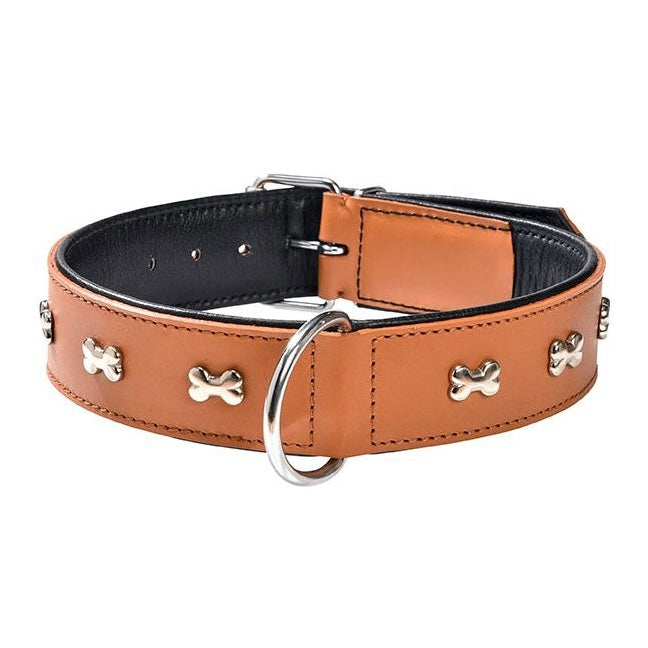 Thick Leather Collar for wide neck dogs